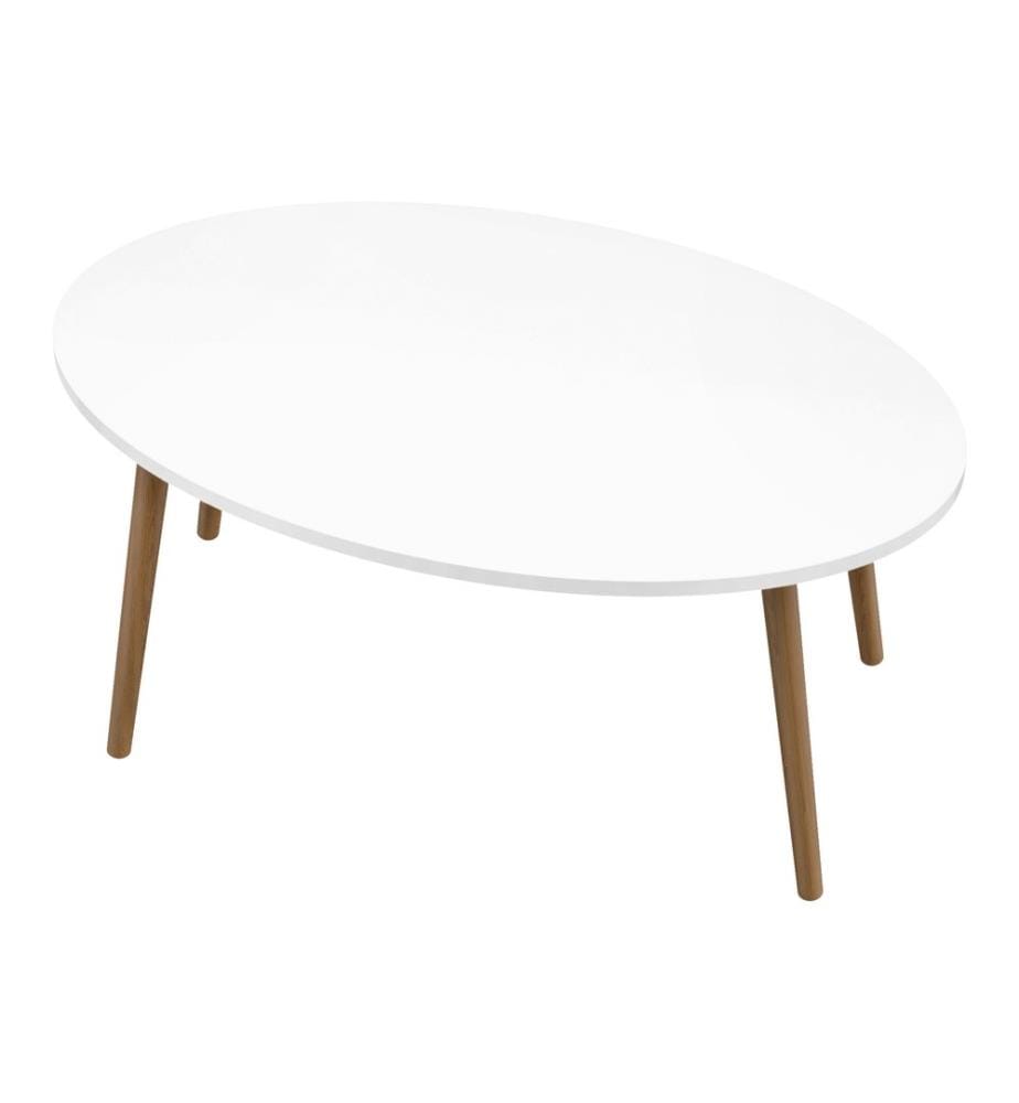 Table basse Sindal 41 x 90 x 50 cm, blanche