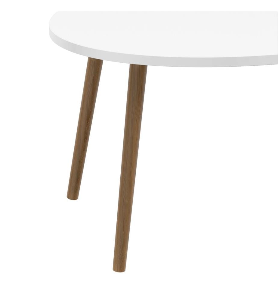 Table basse Sindal 41 x 90 x 50 cm, blanche