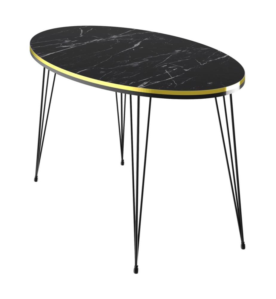 Couchtisch Hirtshals 41x90x50 cm Marmorschwarz