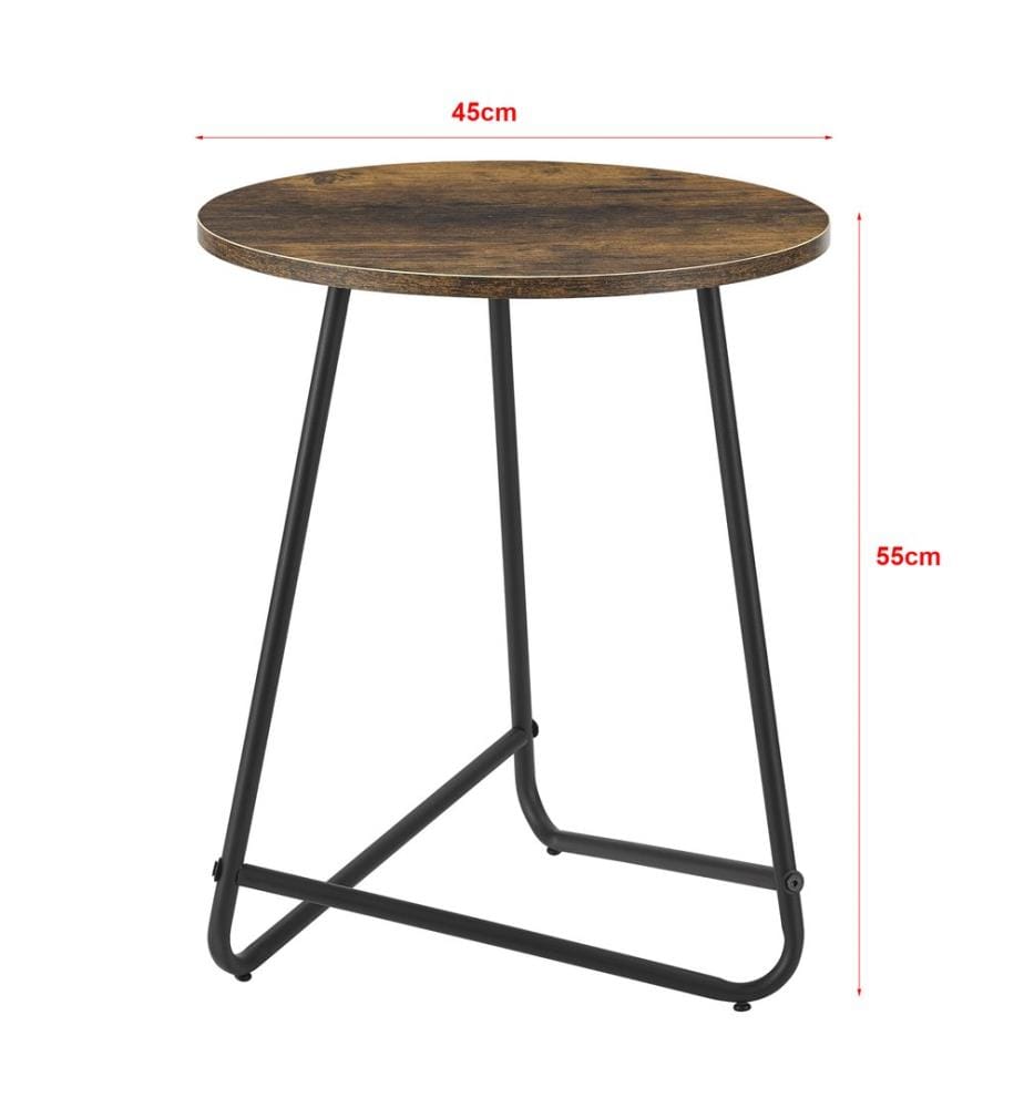 Beistelltisch Juelsminde 55x45 cm Dunkler Holzton