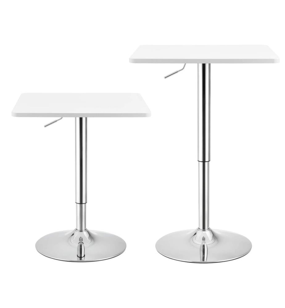 Bartisch Swansea quadratisch 60x60 cm und 68-88 cm