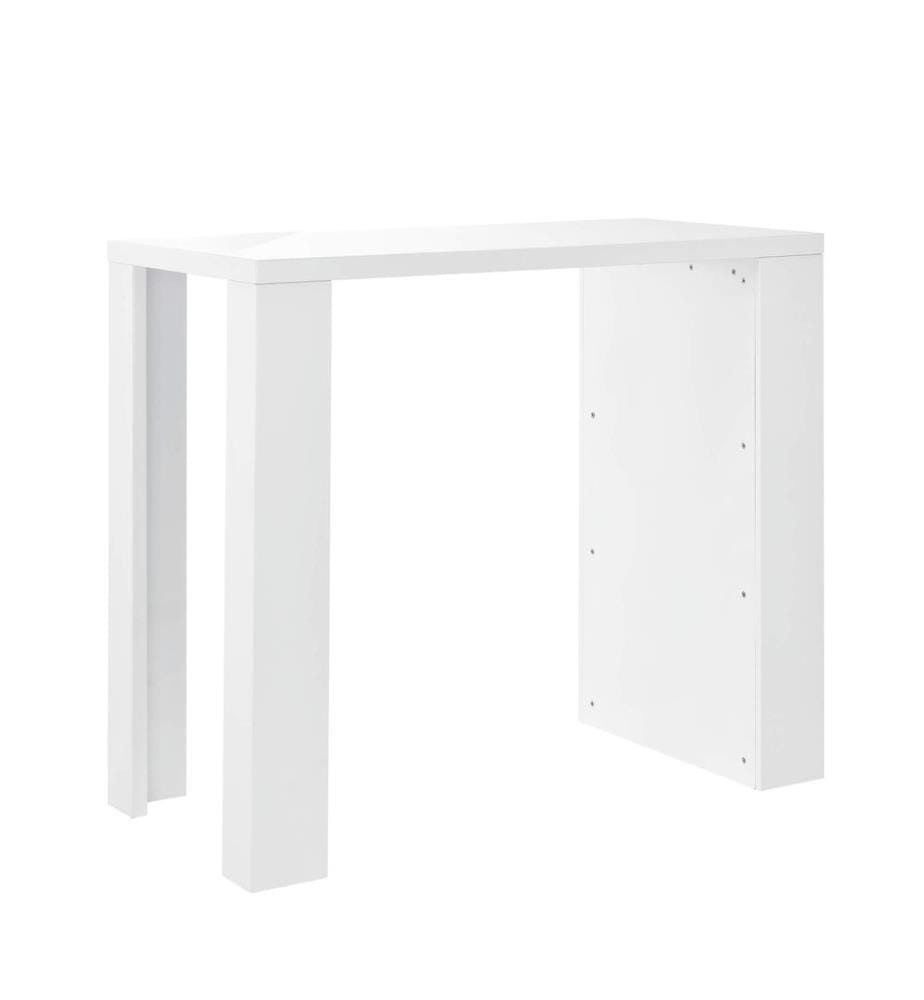 Bartisch Bonn 117 x 57 x 106,5 cm mit 3 Fächern Weiss