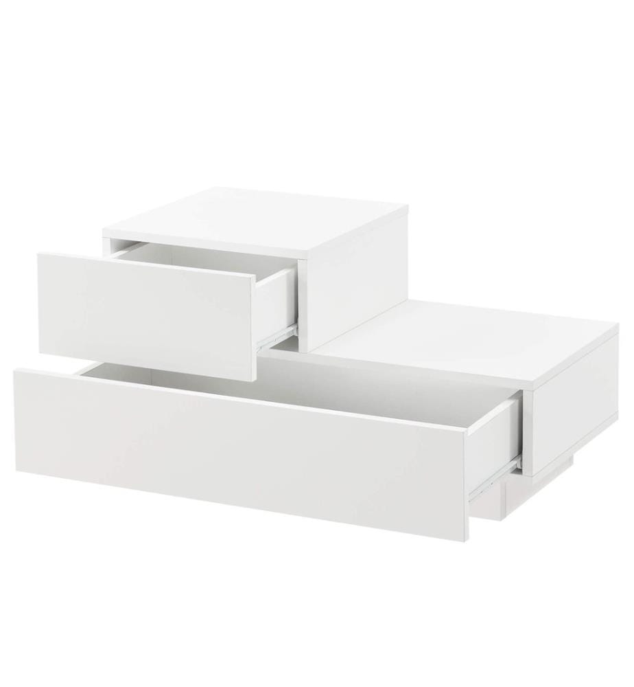 Nachttisch Sebokeng 38x70x35 cm mit Schublade Weiss