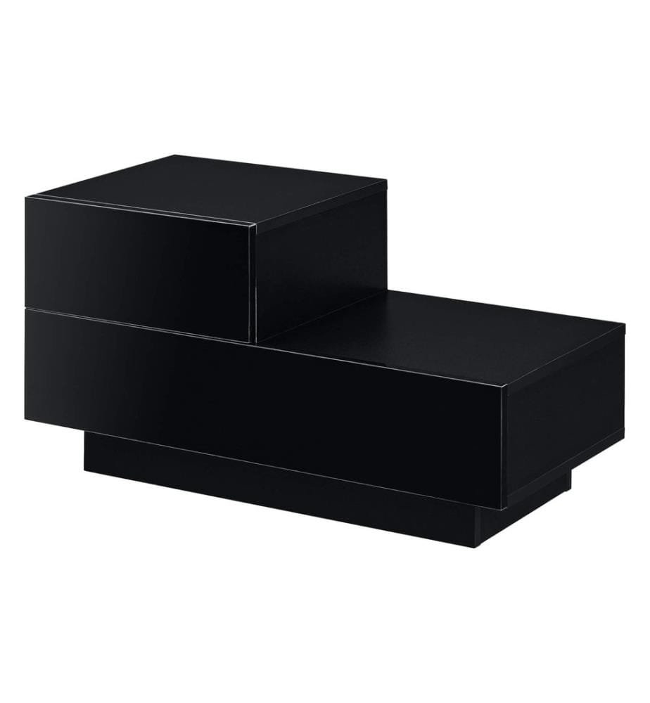 Nachttisch Sebokeng 38x70x35 cm mit Schublade Schwarz