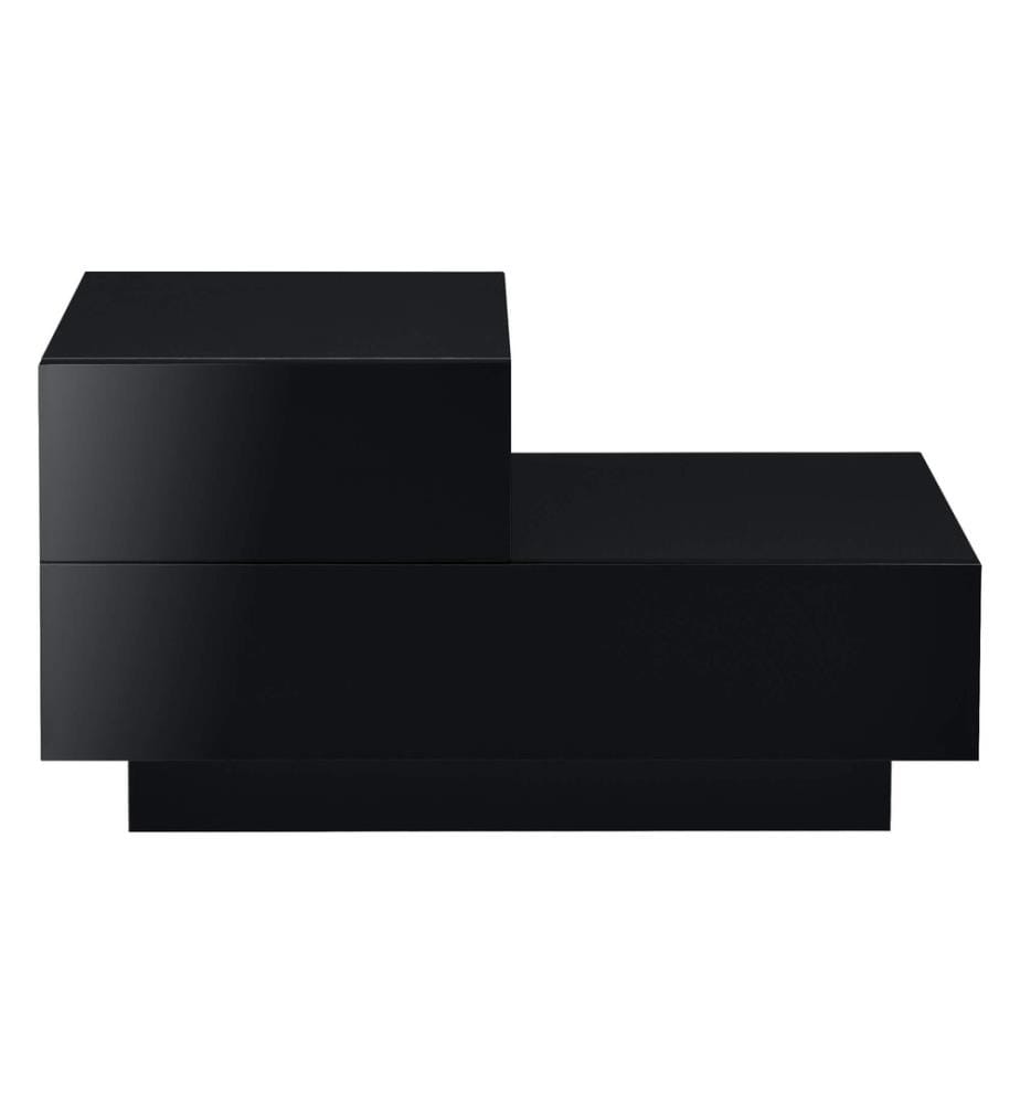 Nachttisch Sebokeng 38x70x35 cm mit Schublade Schwarz