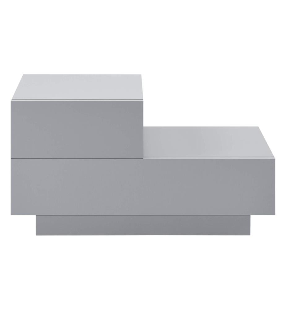 Nachttisch Sebokeng 38x70x35 cm mit Schublade Hellgrau