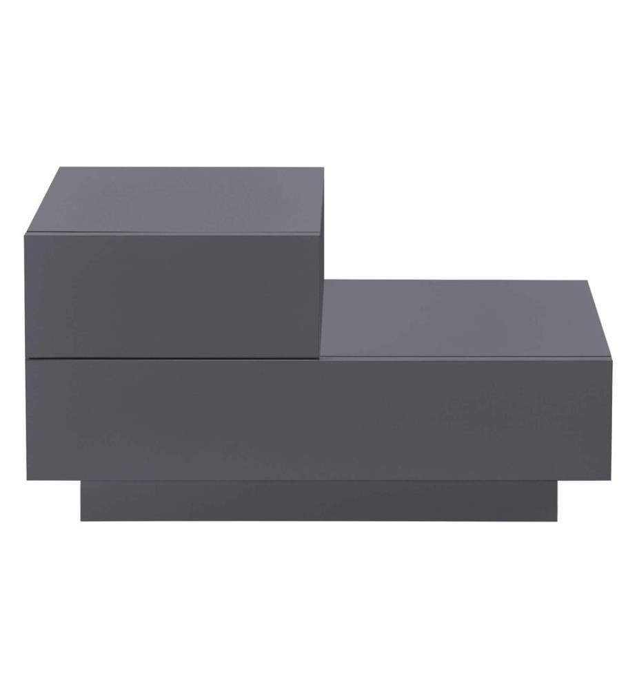 Nachttisch Sebokeng 38x70x35 cm mit Schublade Dunkelgrau