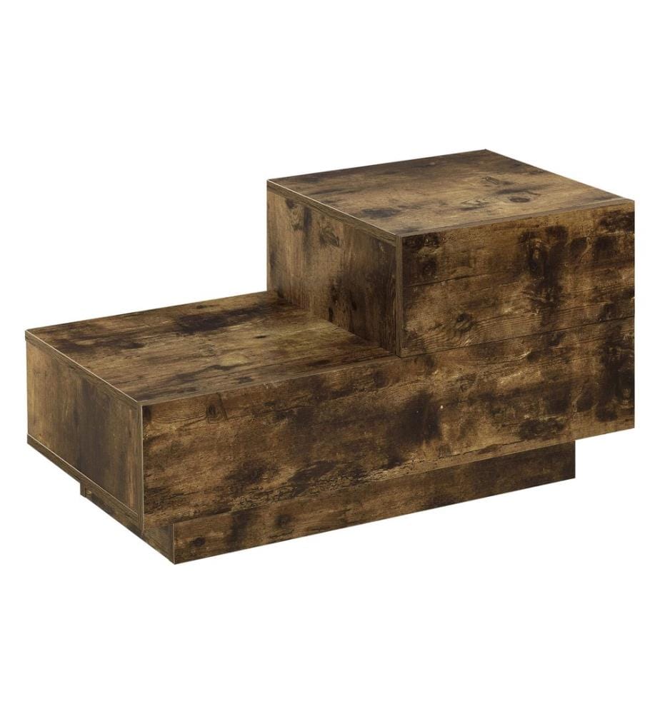 Nachttisch Sebokeng 38x70x35 cm mit Schublden Walnussoptik