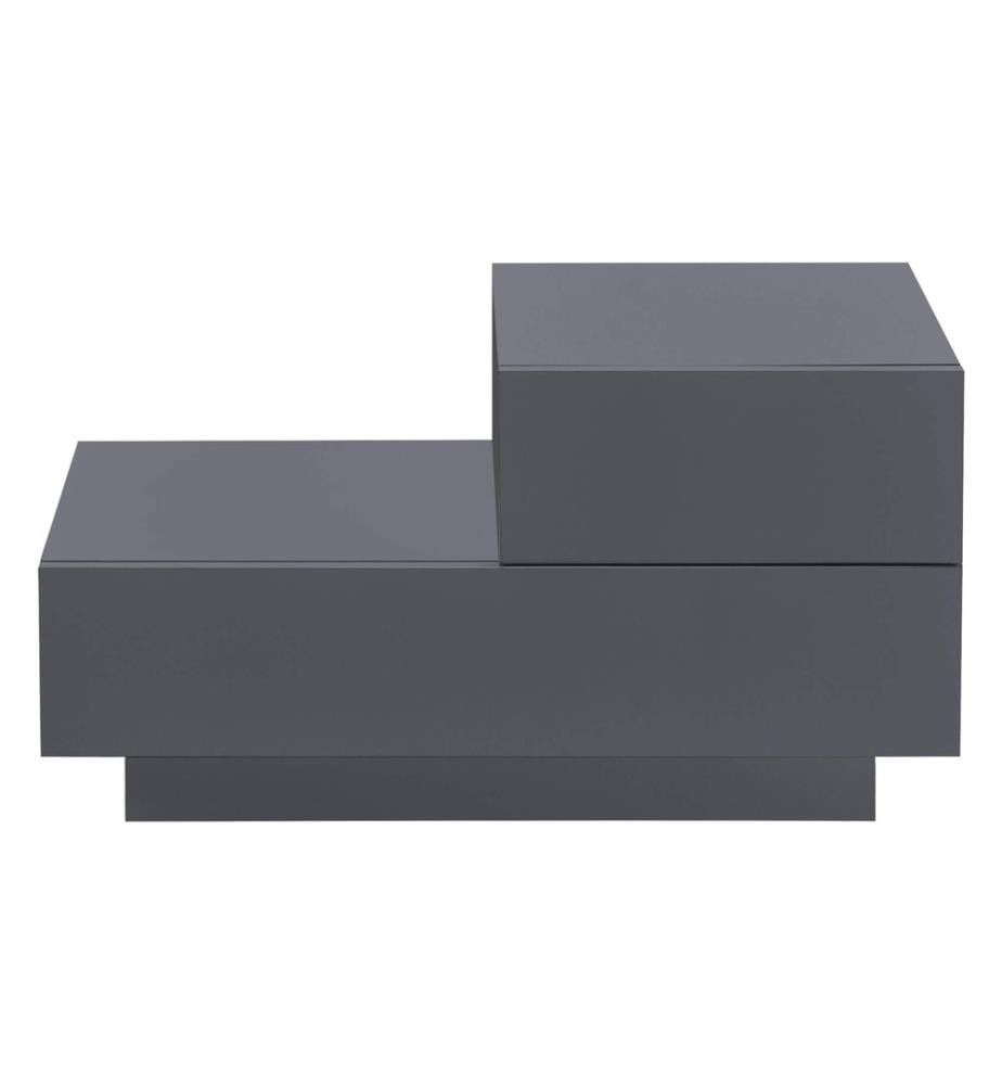 Nachttisch Sebokeng 38x70x35 cm mit Schublade Dunkelgrau