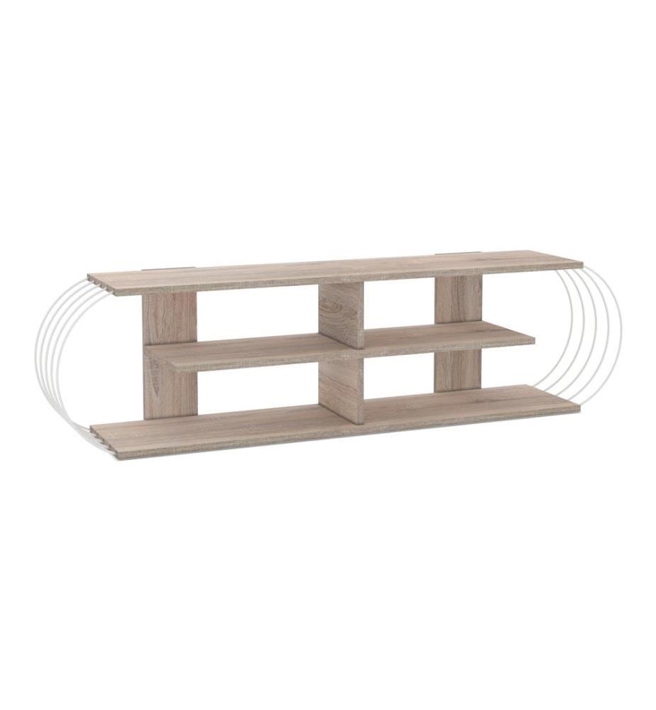Fernsehtisch Robertsfors 160x31x42 cm Eicheoptik Weiss