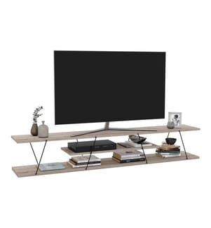Fernsehtisch Säffle 180x33x30 cm Eicheoptik Schwarz