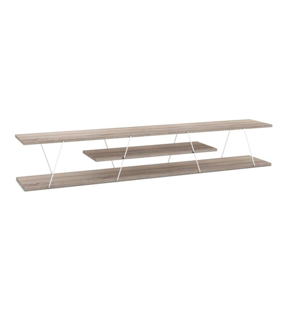Fernsehtisch Säffle 180x33x30 cm Eicheoptik Weiss