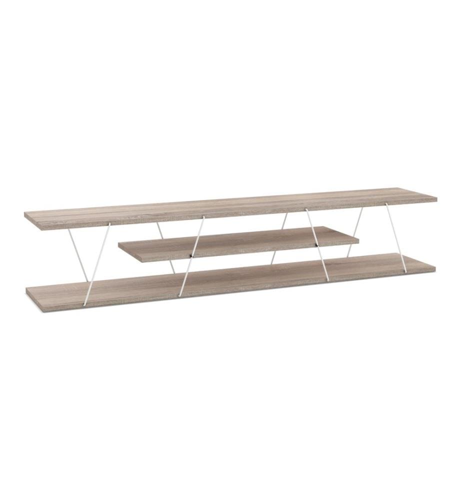 Fernsehtisch Säffle 160x33x30 cm Eicheoptik Weiss