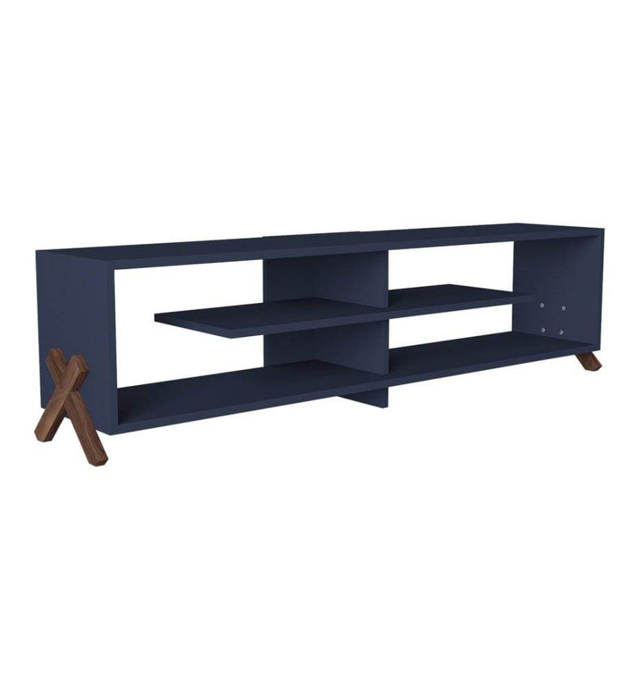 Meuble TV Perho 147,5 x 29,5 x 38,5 cm Bleu