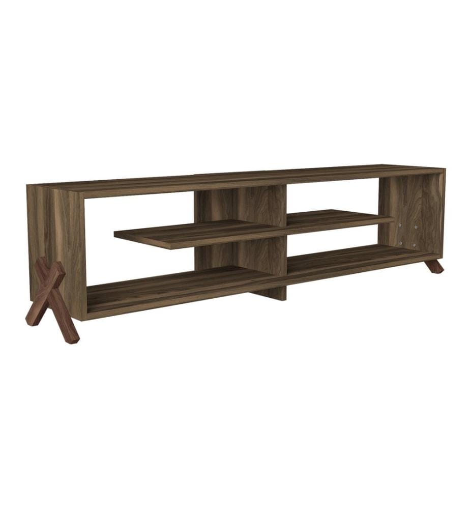 Meuble TV Perho 147,5 x 29,5 x 38,5 cm, noyer