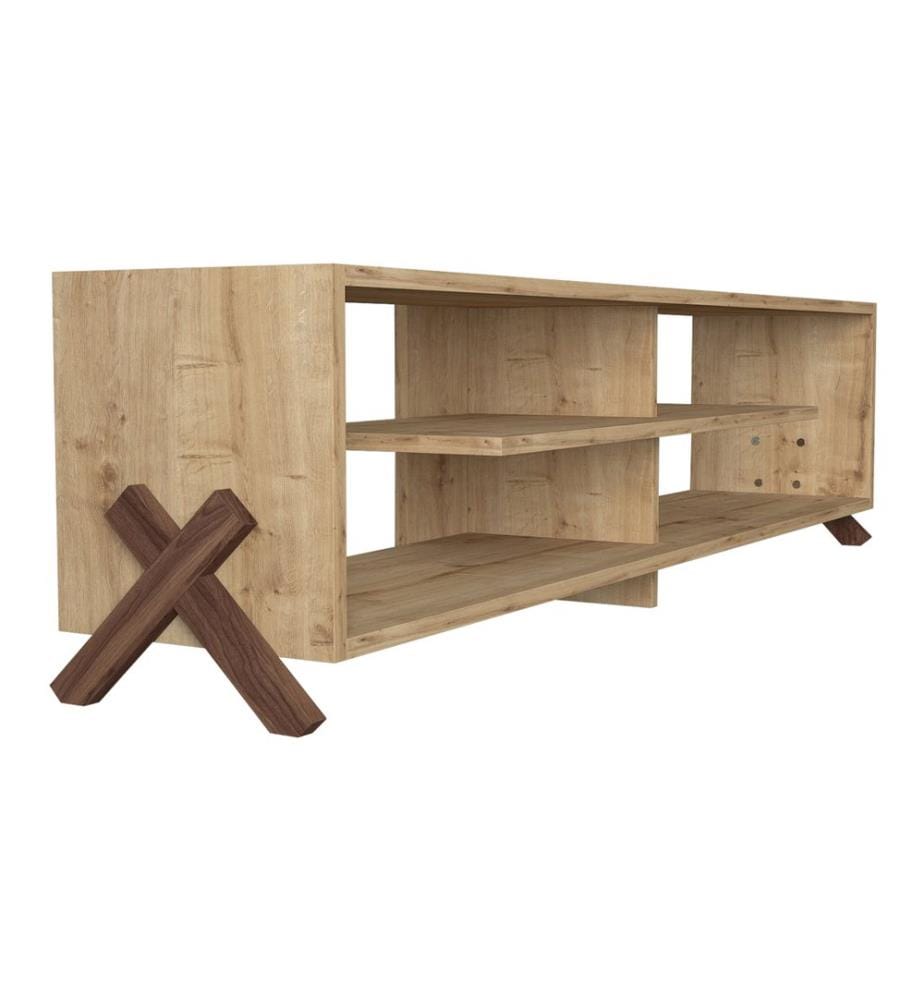 Fernsehtisch Perho 147.5x29.5x38.5 cm Saphir-Eiche