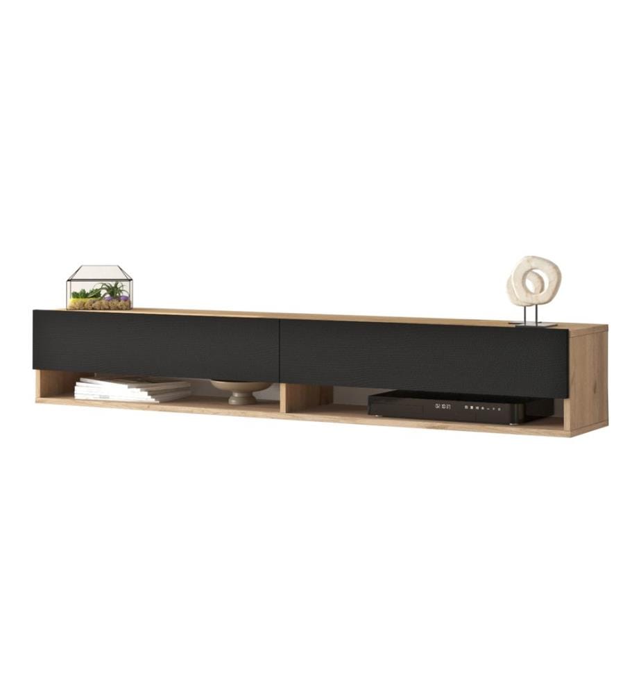 Fernsehtisch Laitila 180x31.5x29.5 cm Eiche Schwarz