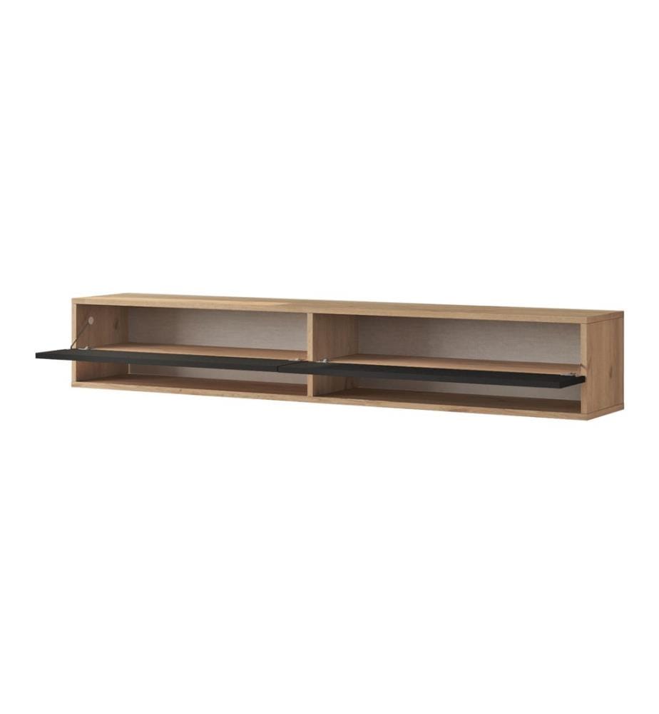 Fernsehtisch Laitila 180x31.5x29.5 cm Eiche Schwarz
