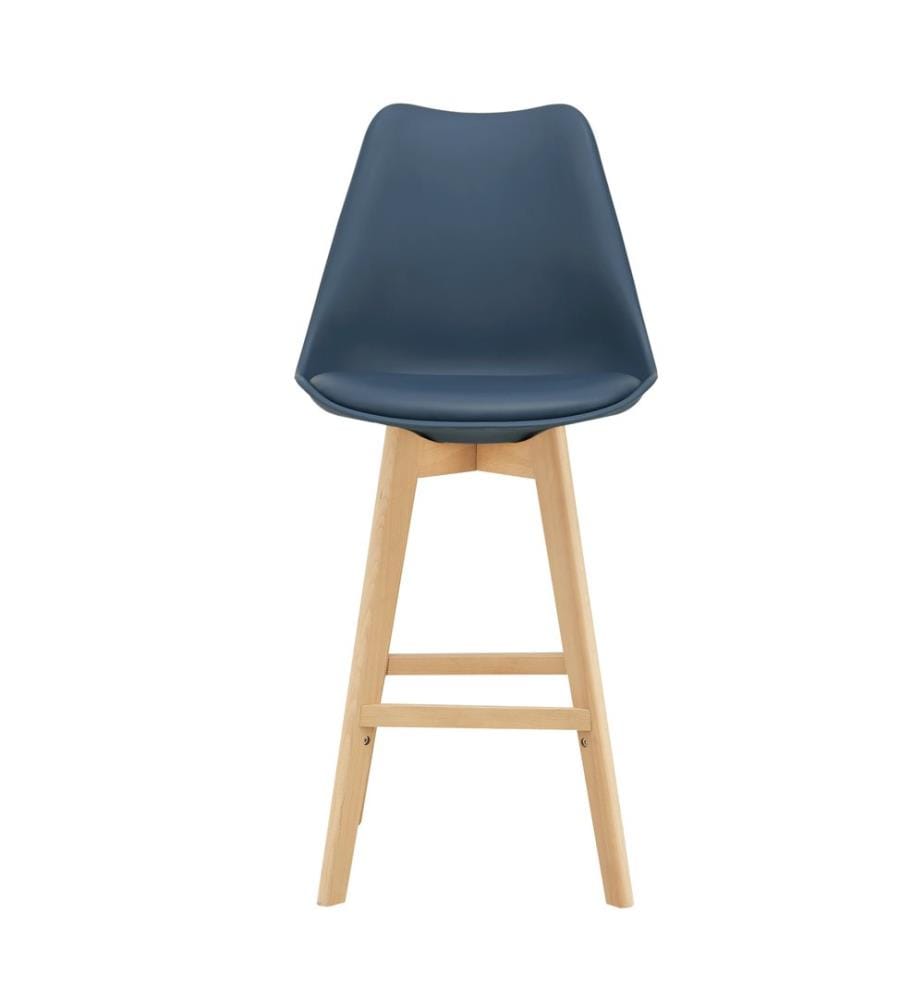 4er-Set Barhocker Barstuhl mit Rückenlehne Lublin Blau