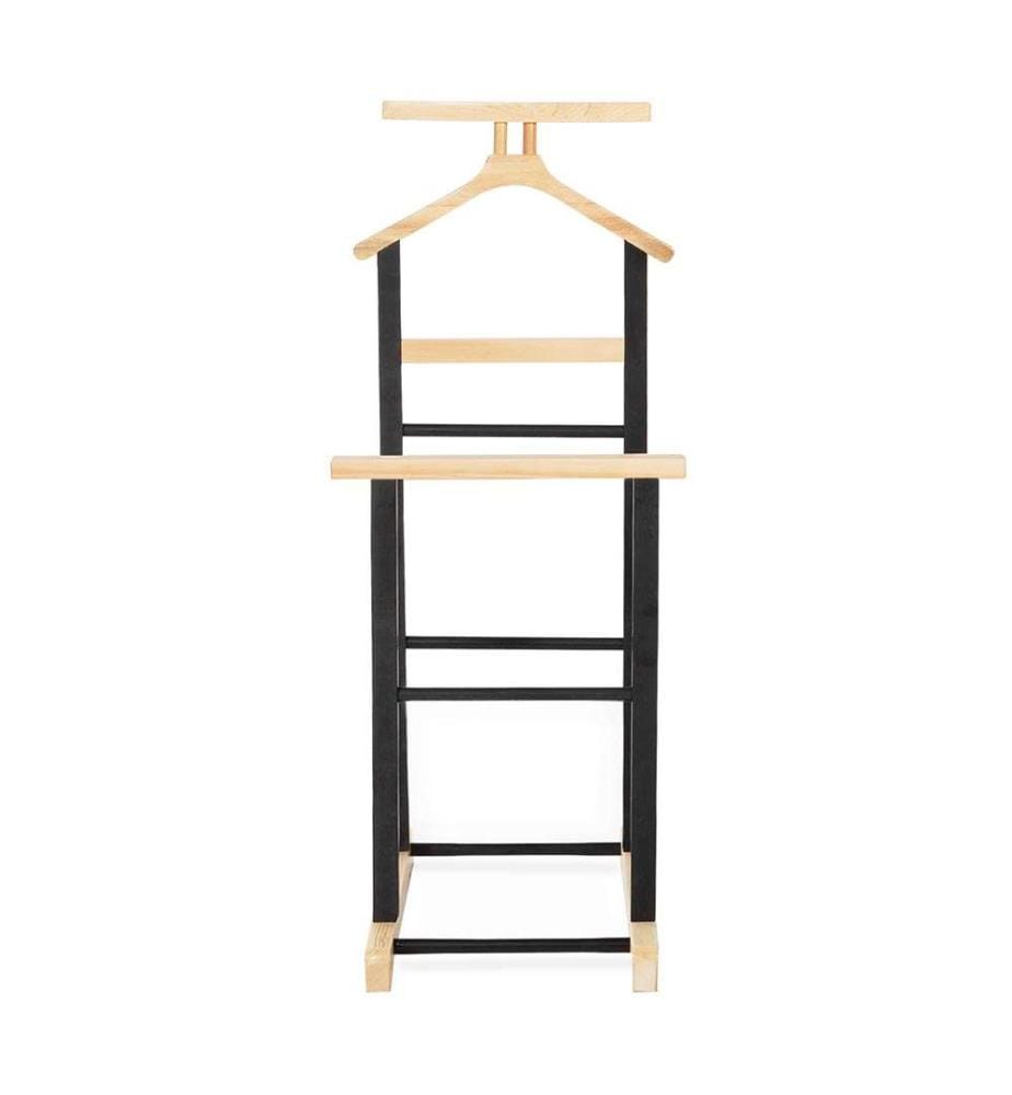 Valet de Chambre Double Portant - 49x40x110cm - Black