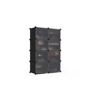 Shoe Cabinet 83 x 32 x 122 cm - Black