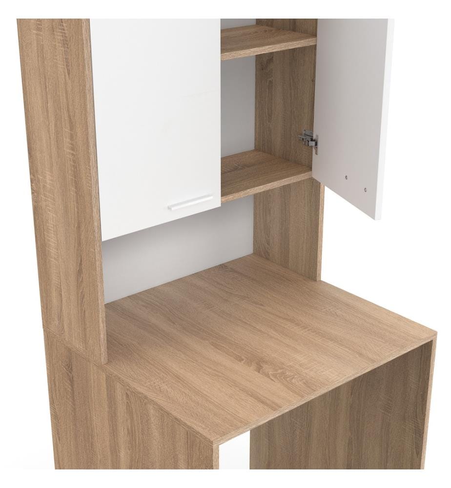 Will washing machine cabinet - Wood and white
