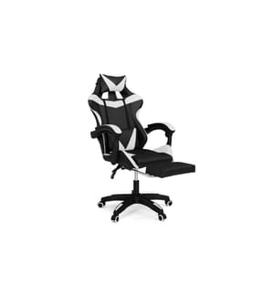 Office Chair 63 x 62 x 114-124 cm - Black & White