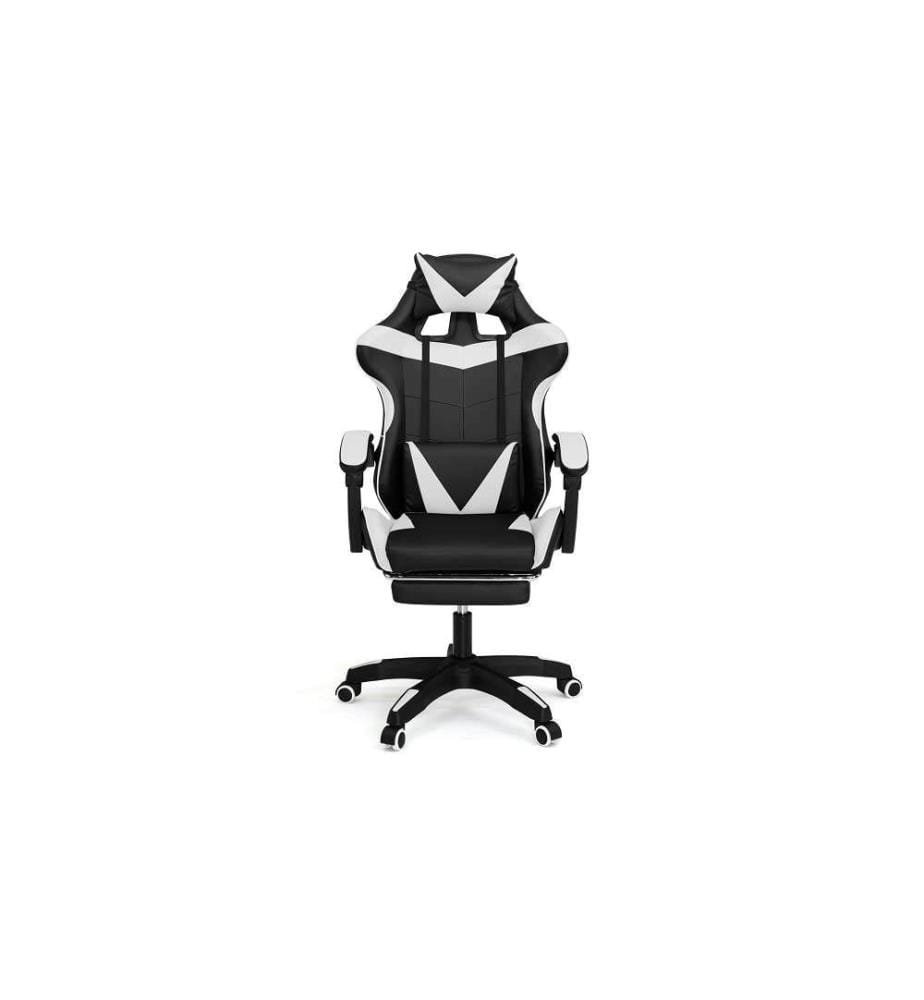 Office Chair 63 x 62 x 114-124 cm - Black & White