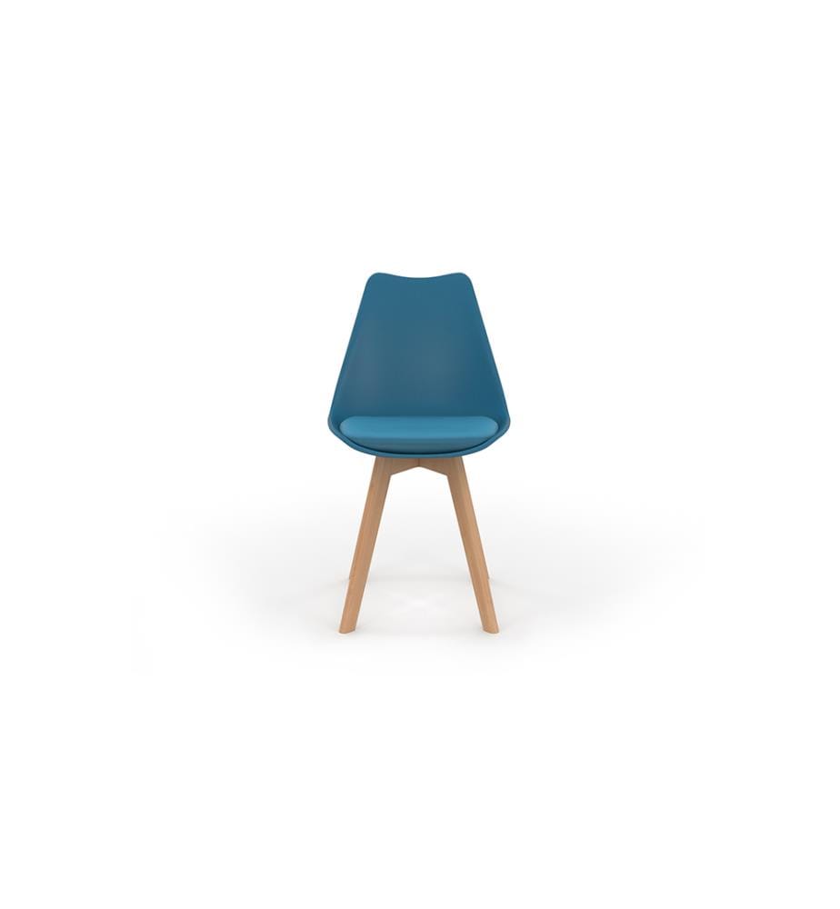 Set of 6 Nordia Chairs 46 x 51 x 79.5 cm - Blue