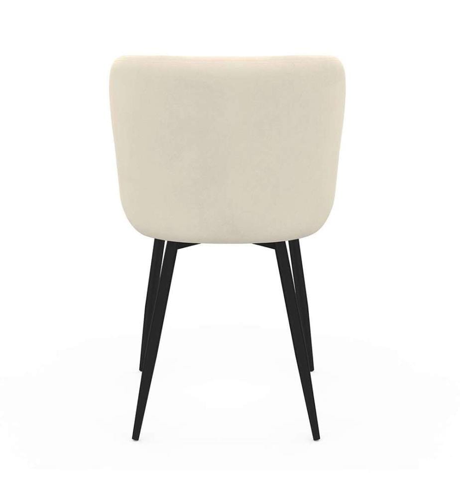 Set of 2 Taylor Chairs - Cream and Black