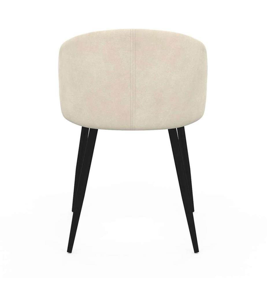 Set of 2 Léona Chairs - Cream and Black
