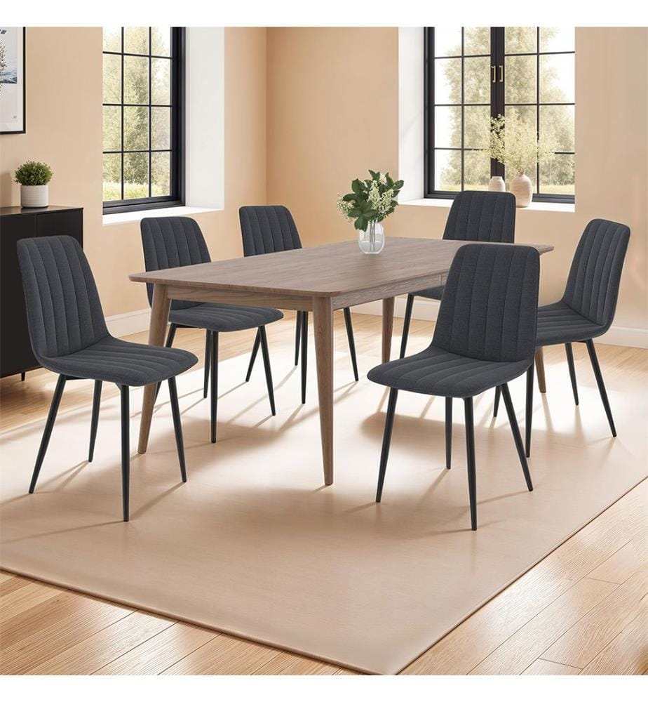 Set of 6 Fiona Chairs - Dark grey