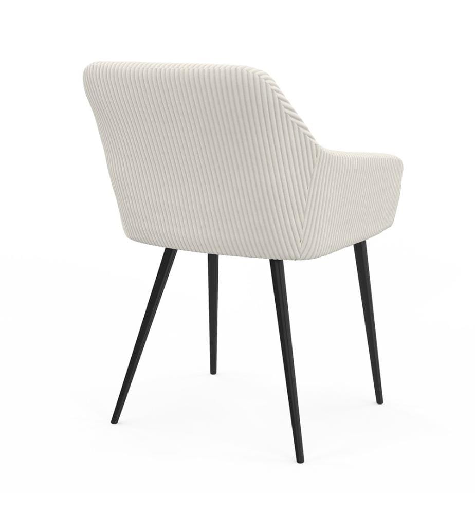Set of 2 Jenny Chairs with Armrests - Cream