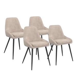 Set of 4 Olivia chairs - Taupe