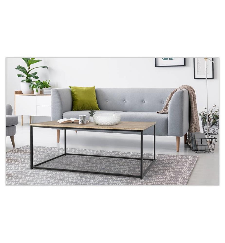 Memphis Coffee Table 113 x 60 x 45 cm - Black & Brown