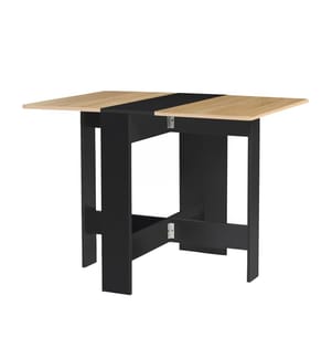 Edi Dining Table and Console 27 x 76 x 75 cm - Wood & Black