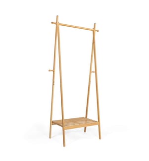 Maya Folding Bamboo Clothes Rack - Light Brown