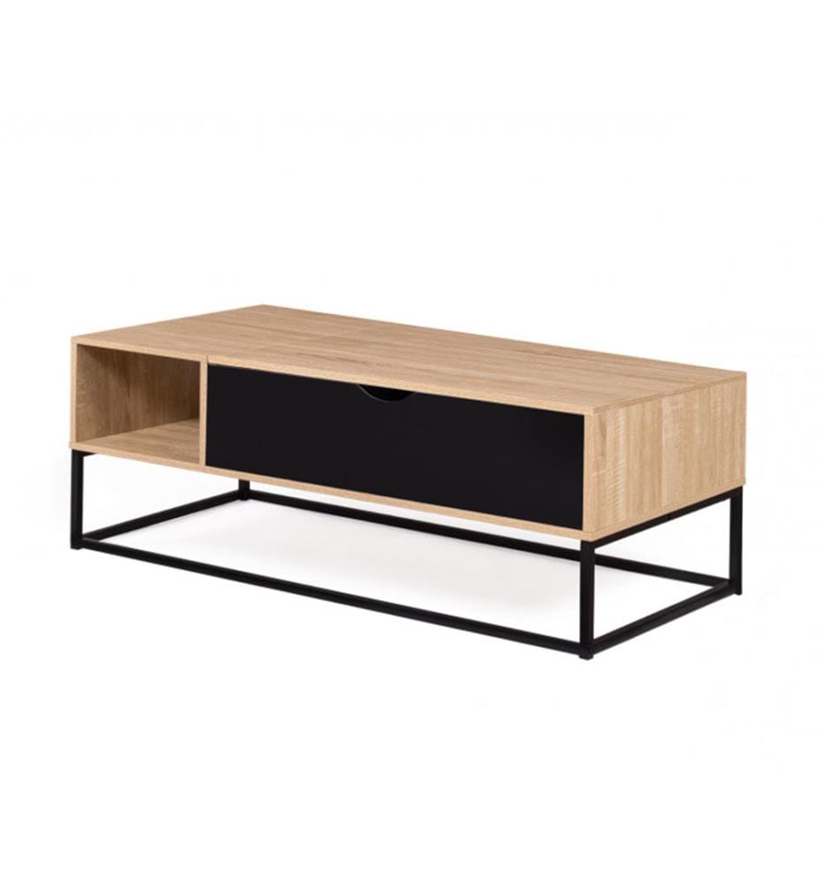 Manhattan Coffee Table 110 x 55 x 44.5 cm - Brown & Black
