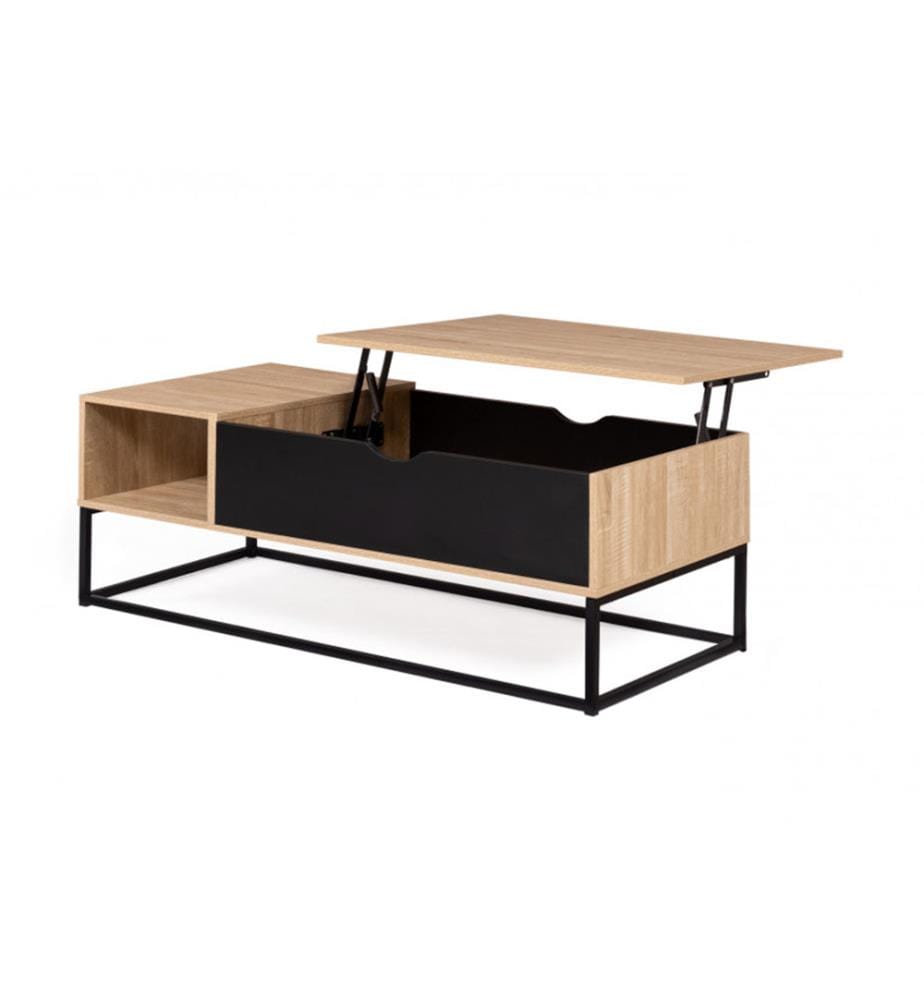 Manhattan Coffee Table 110 x 55 x 44.5 cm - Brown & Black