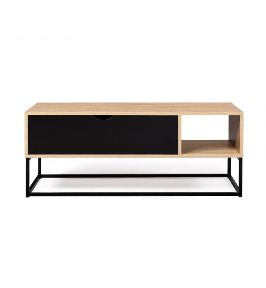 Manhattan Coffee Table 110 x 55 x 44.5 cm - Brown & Black