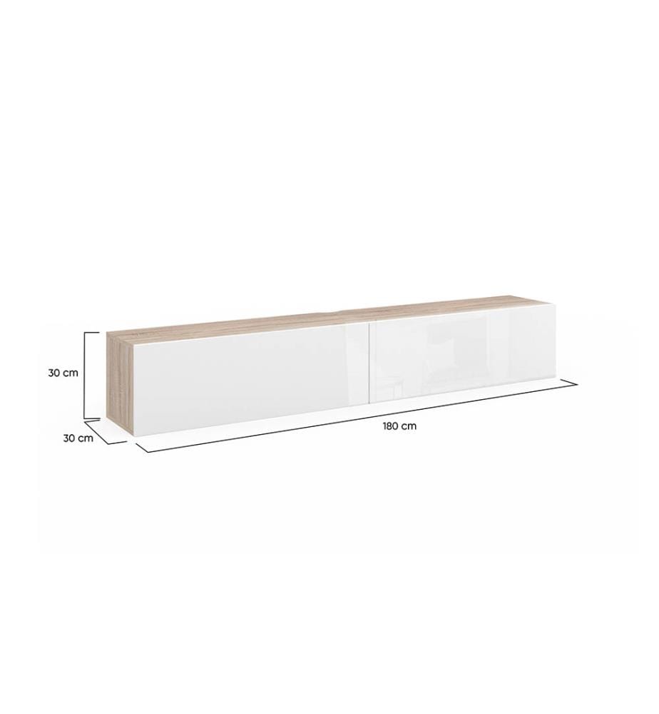 Michigan TV Stand 180 x 30 x 30 cm - White