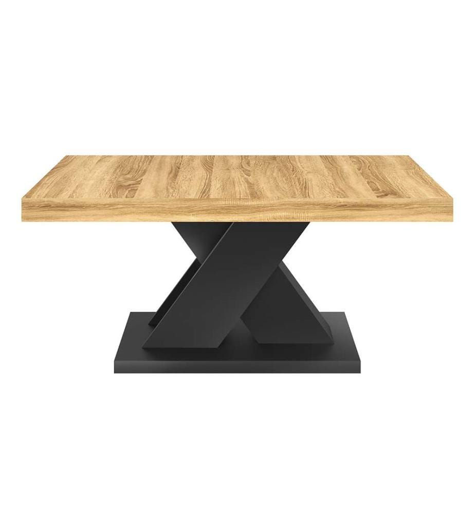 Alexia Coffee Table 100 cm - Wood and Black