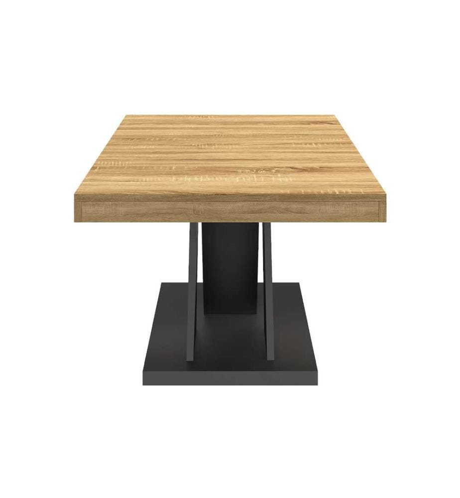 Alexia Coffee Table 100 cm - Wood and Black
