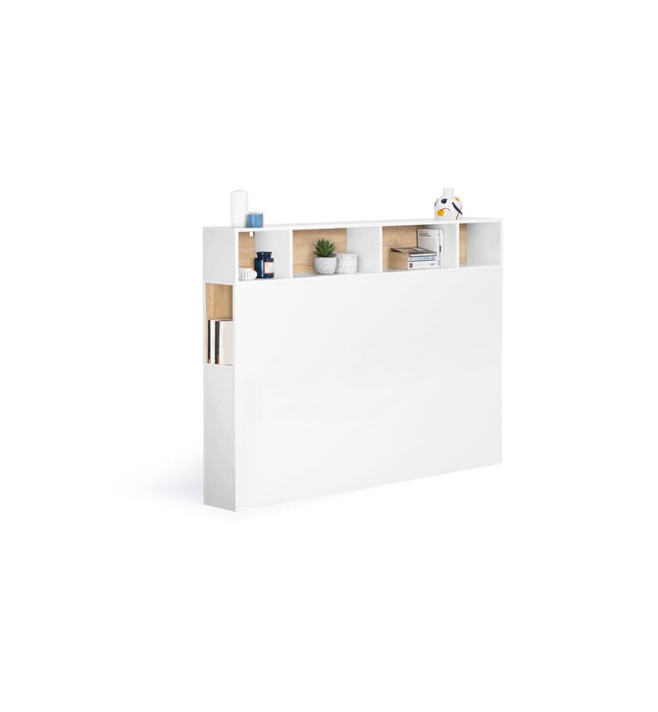 Tête De Lit Avec Rangements 145 x 20 x 120 cm - White