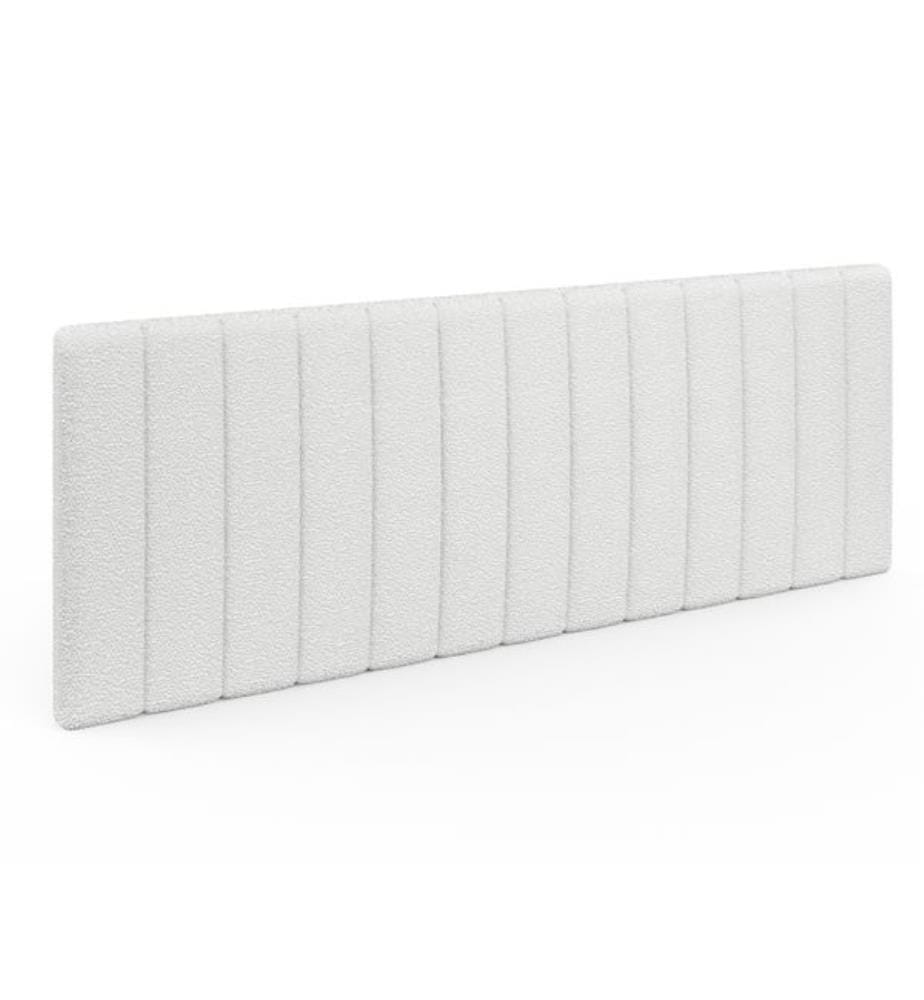 Céline Wall-Mounted Headboard in Curly 160cm - White