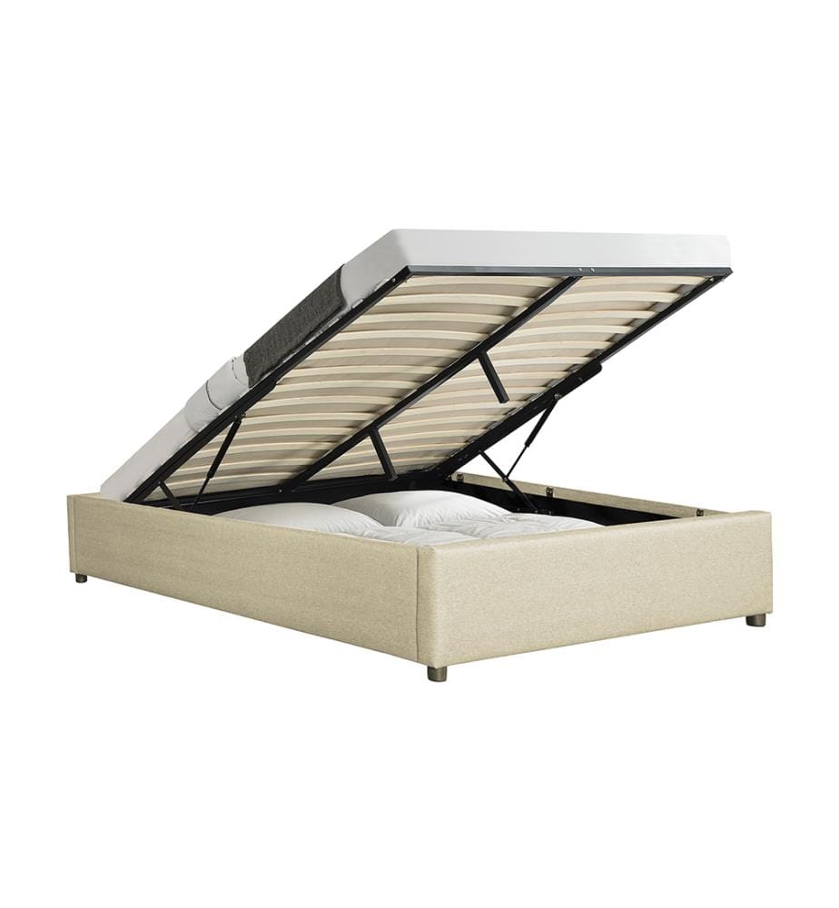 Kastenbett Otto mit Bettkasten 140x190cm - Beige