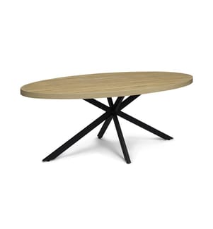Céleste Dining Table 200 x 90 x 75 cm - Black & Brown