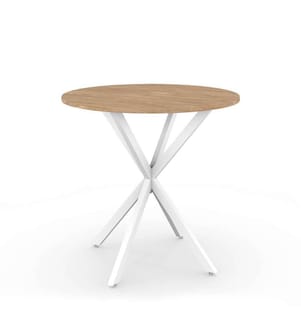 Soline Dining Table 80 x 80 x 75 cm - White