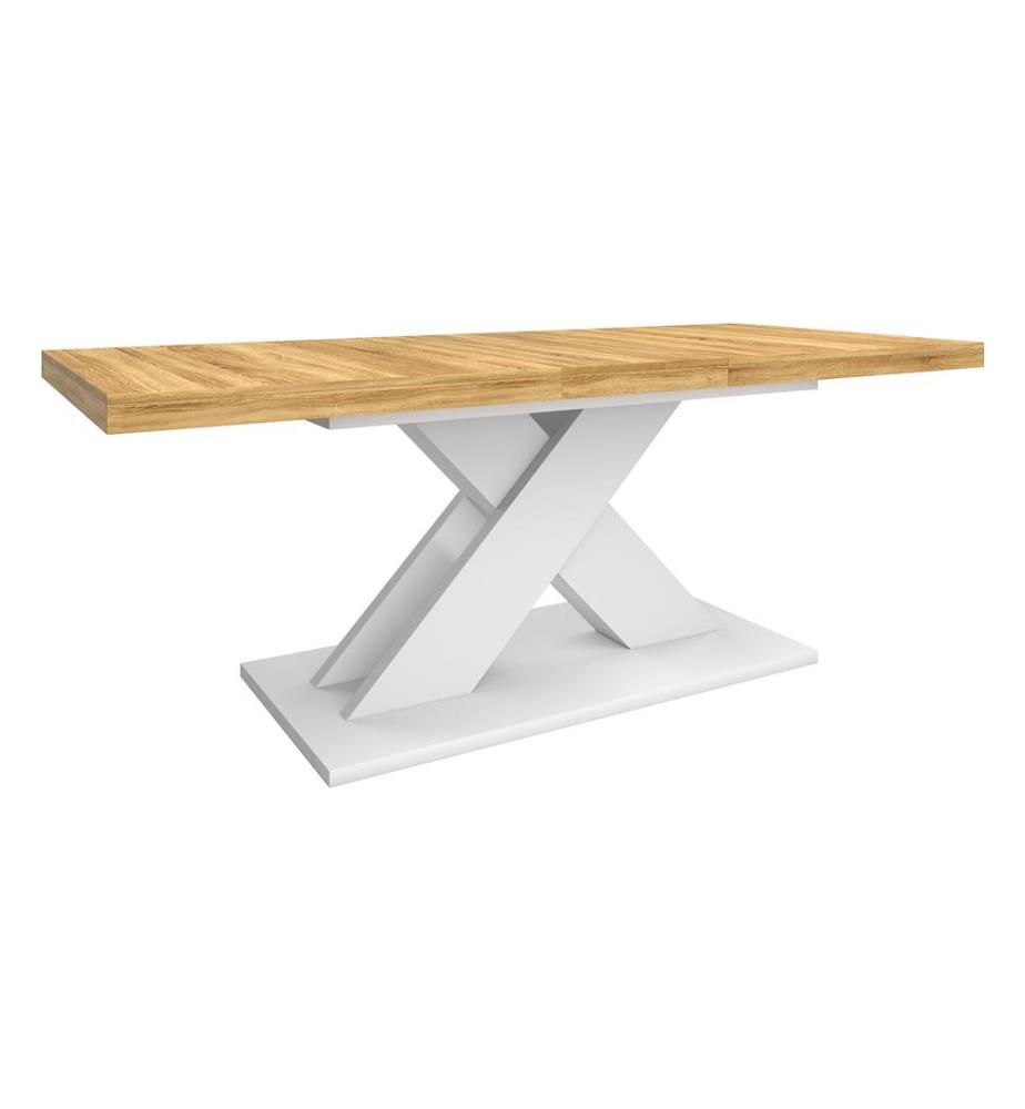 Alexia Extensible Table 160-200 cm - Wood and White