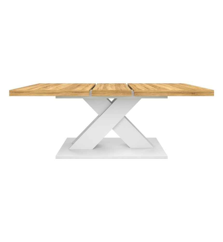 Alexia Extensible Table 160-200 cm - Wood and White